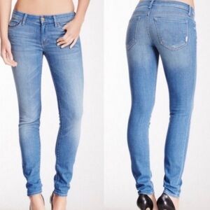 Mother The Looker Crop Rancho Diablo Blue Jeans Size 24